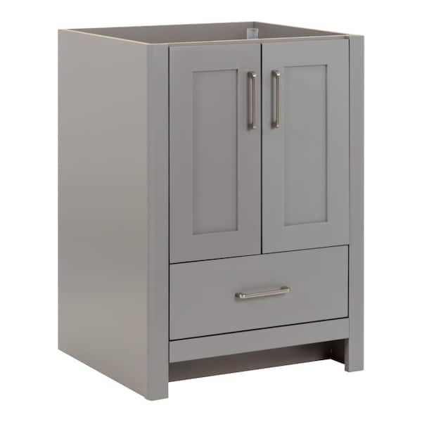 Westcourt 24 in. W x 22 in. D x 34 in. H Bath Vanity Cabinet without Top in Sterling Gray