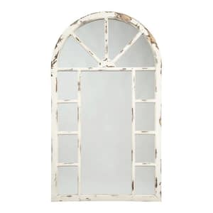 1.13 in. W x 52 in. H Wooden Frame White Wall Mirror