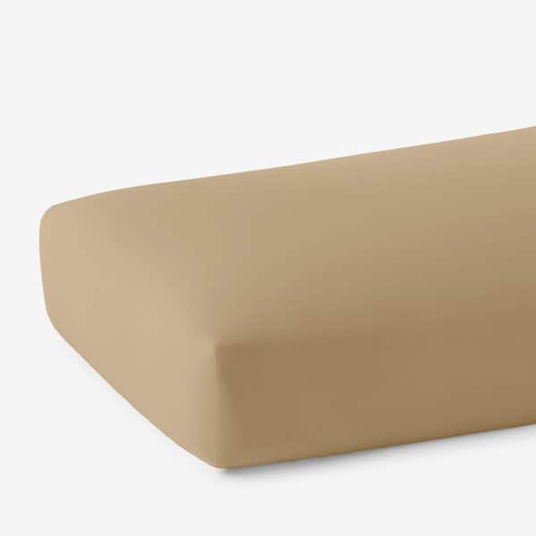 Company Cotton Garment Wash Wheat Cotton Percale Twin Fitted Sheet