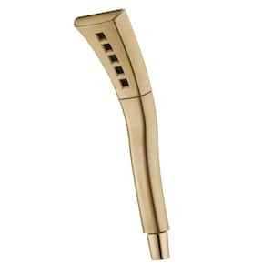 H2Okinetic Gold 1-Spray Wall Mount Handheld Shower Head 1.75 GPM in Lumicoat Champagne Bronze