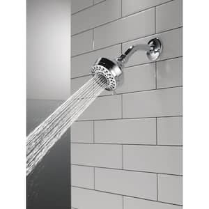 3-Spray Patterns 1.75 GPM 3.63 in. Wall Mount Fixed Shower Head in Chrome