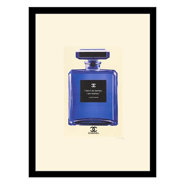 VENICE BEACH Collections Glam Perfume Bottle, Classic Quote by Fairchild Paris Framed Graphic Print Abstract Poster Art Print 18 in. x 14 in.