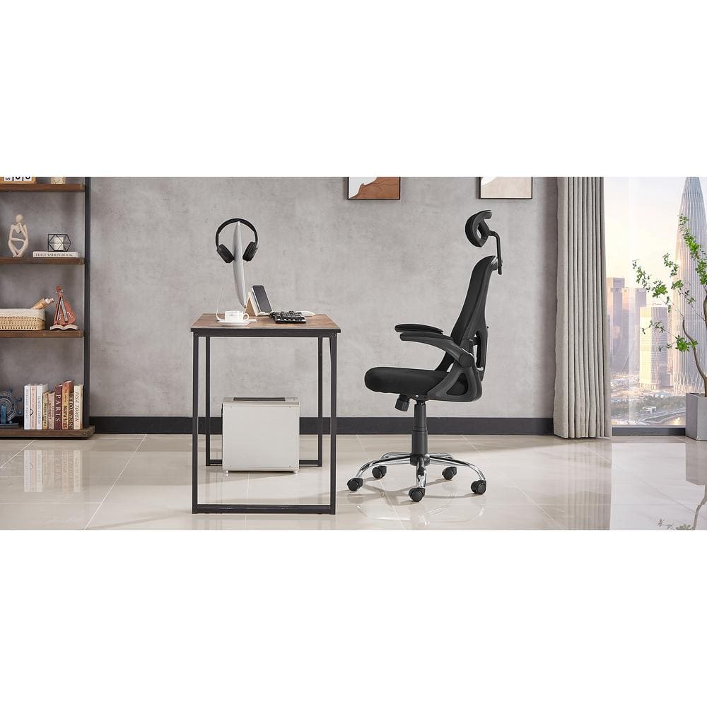 Black Ergonomic High Back Mesh Swivel Office Chair with Adjustable Arms