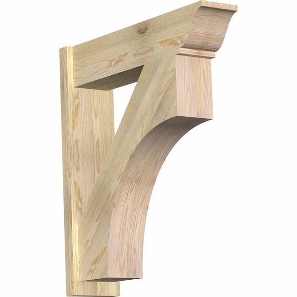 Ekena Millwork 8 in. x 36 in. x 32 in. Douglas Fir Westlake Traditional Rough Sawn Outlooker