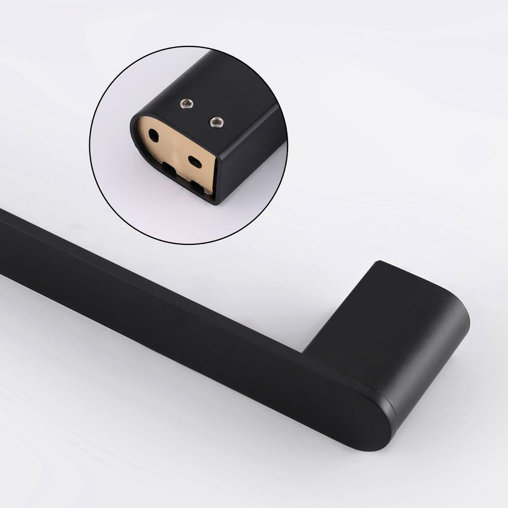 Matte Black 4-Piece Stainless Steel Bathroom Hardware Set