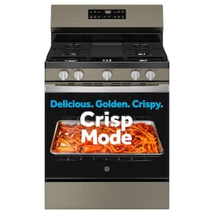 30 in. 5-Burners Free-Standing Gas Range in Slate with Crisp Mode