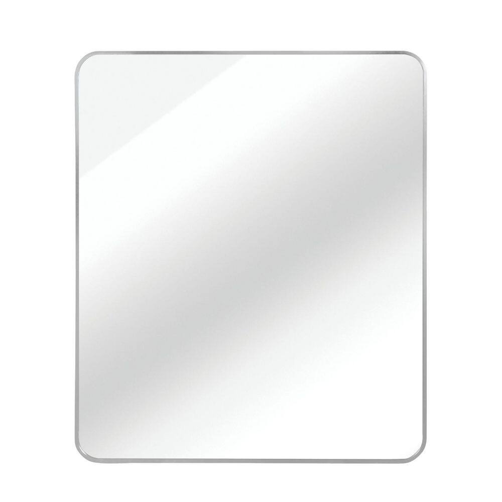 36 x 30 inch Silver Rectangle Framed Wall Mount Mirror Bathroom Vanity Mirror Rounded Corner price history on PriceWatchPro