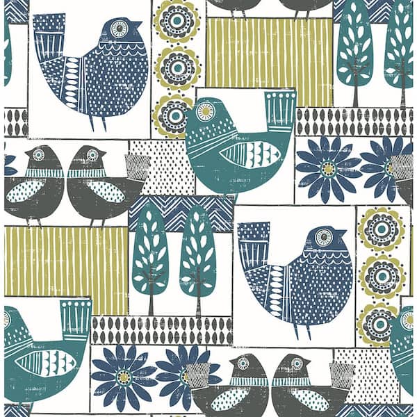 A-Street Prints Hennika Multicolor Patchwork Paper Strippable Wallpaper (Covers 56.4 sq. ft.)