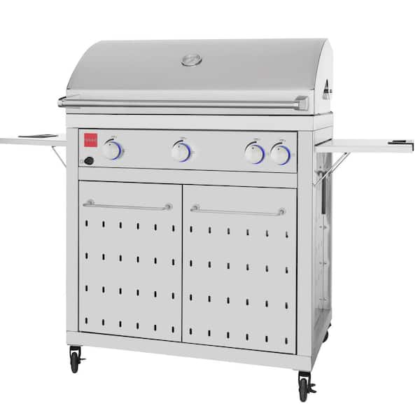 Fuego Premium 4-Burner Natural Gas Grill in 304 Stainless Steel