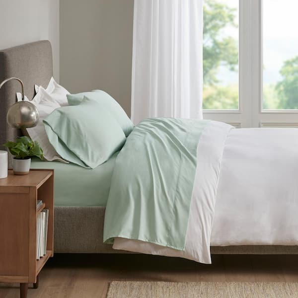 Smart Cool 4-Piece Aqua Microfiber Full Sheet Set