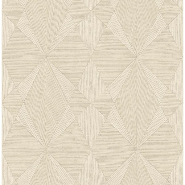 Decorline Intrinsic Bone TextuRed Geometric Bone Paper Strippable Roll (Covers 56.4 sq. ft.)