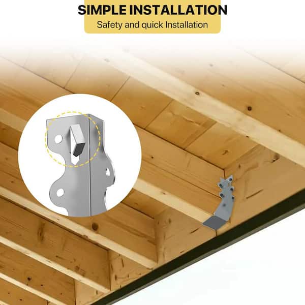 Angel Sar 1-1/2 x 5-1/2 20 Gauge Mount Joist Hanger, Wood