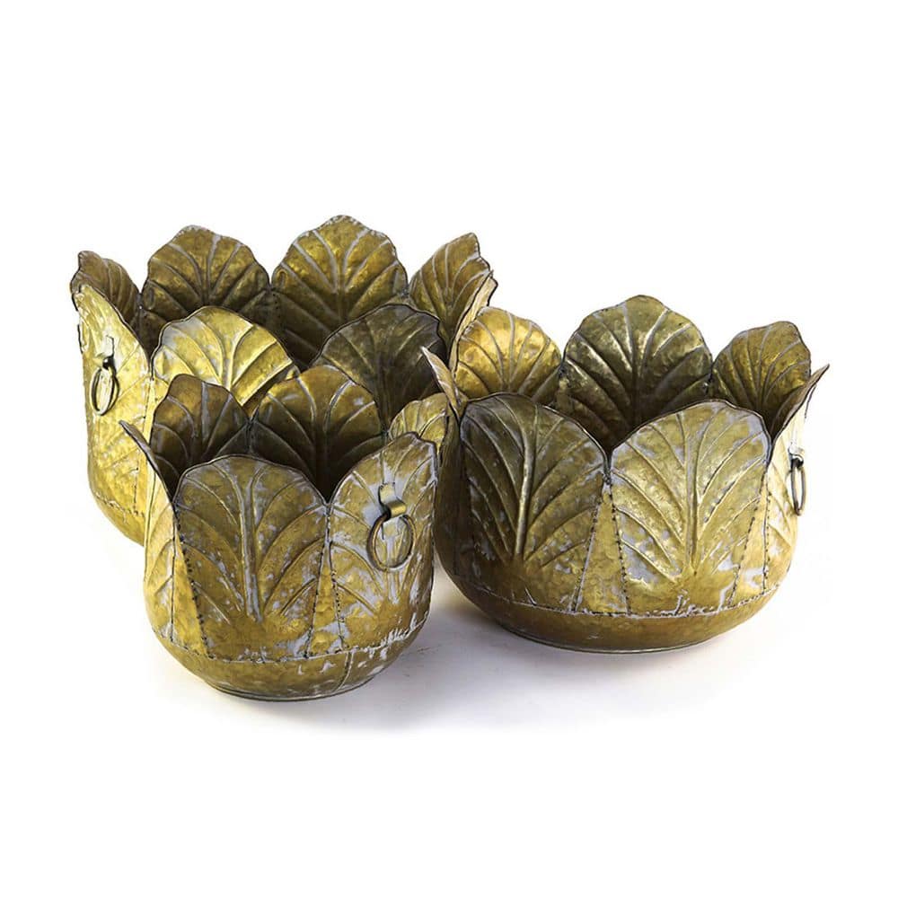 "Set of 3 Metal Planter Distressed, L:17.7x17.7x11"" M:15x15x10.2"" S:11.5x11.5x10""" price history on PriceWatchPro