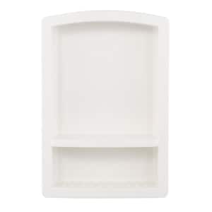 Recessed Solid Surface Soap Dish in White