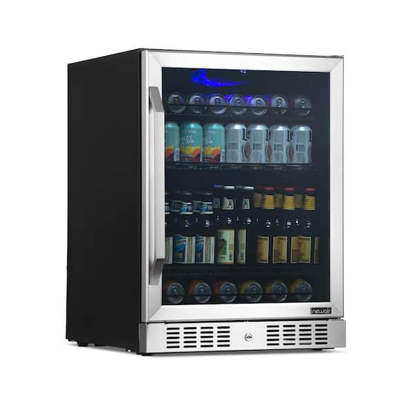 NewAir 24 in. 177 Can Capacity Built-in or Freestanding Beverage Refrigerator and Cooler