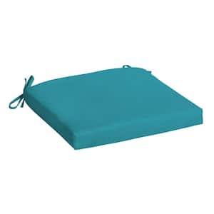 19 in x 18 in Lake Blue Leala Rectangle Outdoor Seat Pad