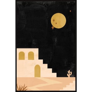 "Night Sky Over Desert" by Marmont Hill Floater Framed Canvas Nature Art Print 60 in. x 40 in.