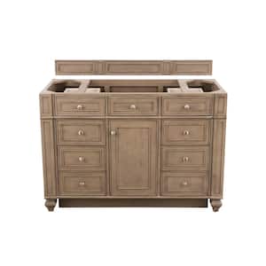 Bristol 48 in. W x 22.5 in. D x 32.8 in. H Bathroom Single Vanity Cabinet Without Top in Whitewashed Walnut