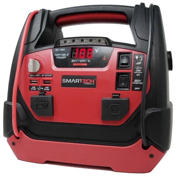 Smartech Products JSL-950 Power Station with Jump Starter and 150 PSI Air Compressor, one 120V power inventer outlet