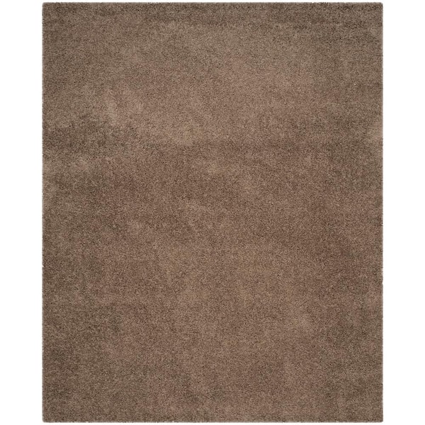 SAFAVIEH Laguna Shag Taupe 8 ft. x 10 ft. Solid Area Rug