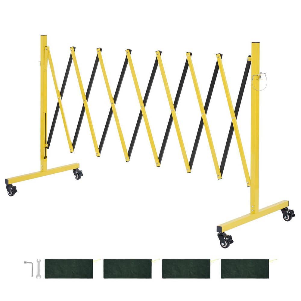 SKYSHALO Industrial Expandable Safety Barricade, 150.4 in. W x