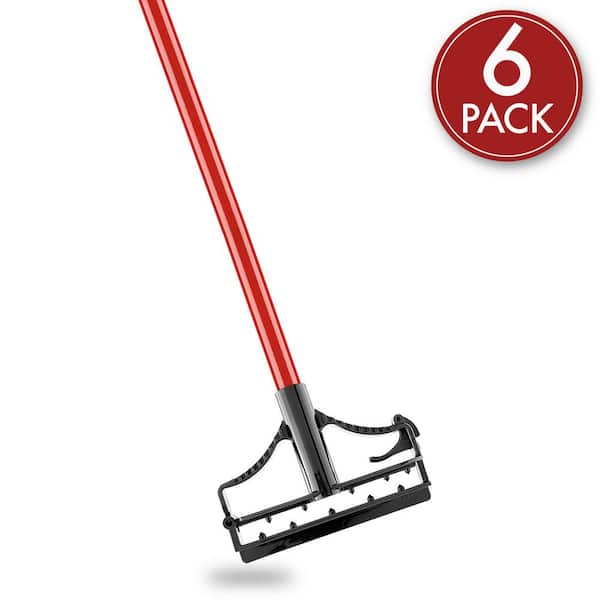 Libman 60 in. High Power Quick Change Steel Mop Handle and Resin Frame (6-Pack)