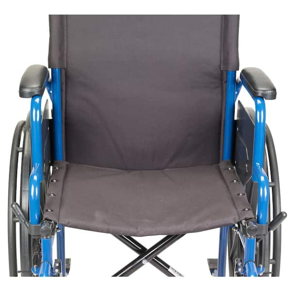 Drive Medical 18 in. Blue Streak Wheelchair with Flip Back Desk