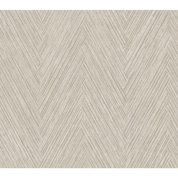 York Wallcoverings Thatched Chevron Linen Wallpaper Roll