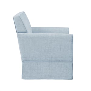 Paula Light Blue Arm Chair with Slipcover