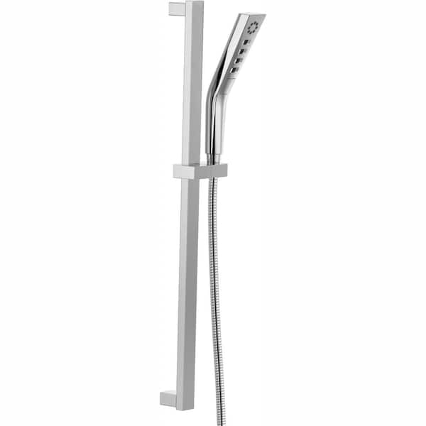 Delta 3-Spray Patterns 1.75 GPM 1.81 in. Wall Mount Handheld Shower Head with H2Okinetic in Chrome