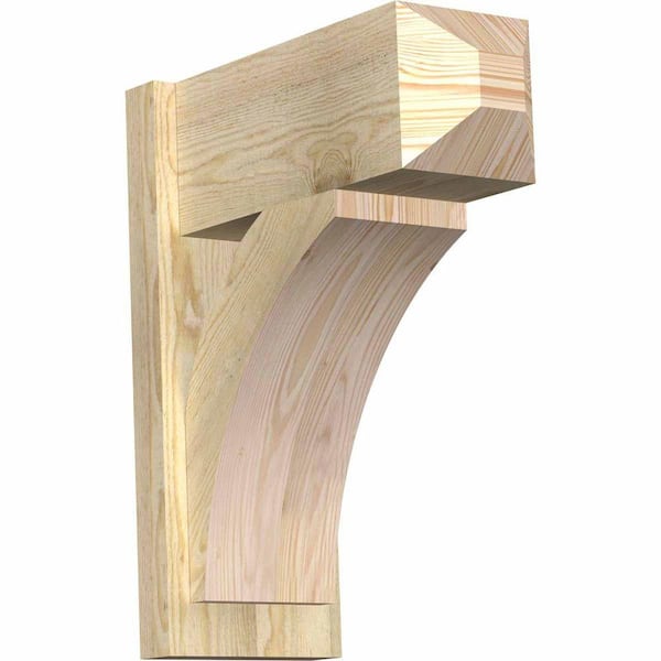 Ekena Millwork 8 in. x 22 in. x 18 in. Thorton Craftsman Rough Sawn Douglas Fir Outlooker
