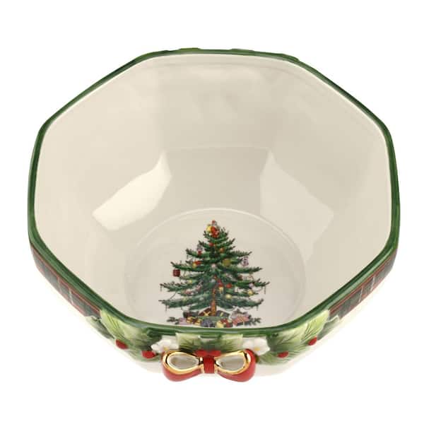 Spode Christmas Tree Octagonal Bowl 