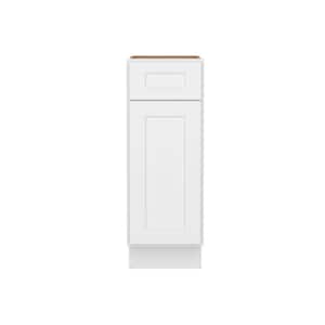 Easy-DIY 12 in. W x 24 in. D x 34.5 in. H Ready to Assemble Drawer Base Kitchen Cabinet in Shaker White with 1-Doors