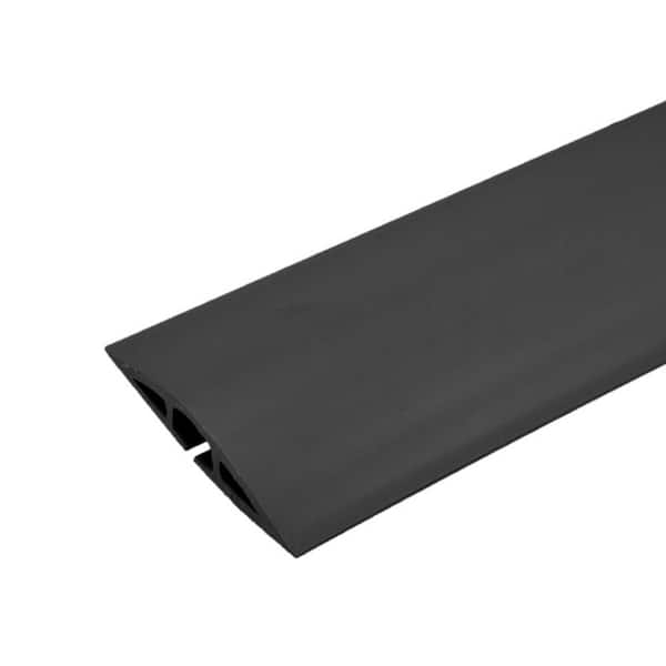 Legrand Wiremold Corduct 5 ft. 1-Channel Over-Floor Cord Protector, Black  CDBK-5 - The Home Depot