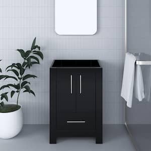 Boston 24 in. W x 20 in. D x 34 in. H Bath Vanity Cabinet without Top in Glossy Black