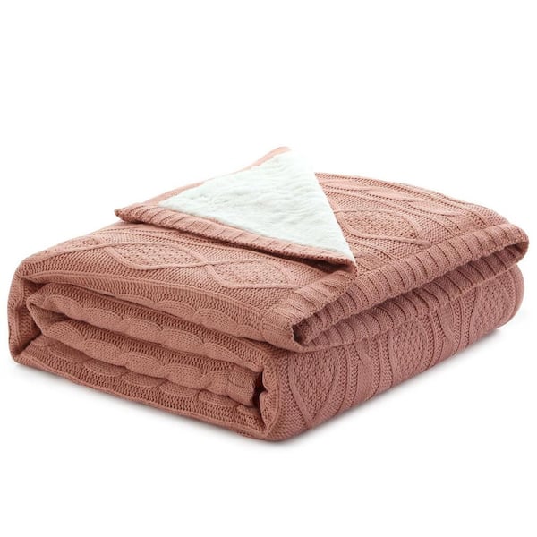 Blush colored throw outlet blanket