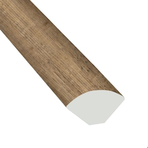 Aged Hickory 3/4 in. T x 0.625 in. W x 94 in. L Luxury Vinyl Quarter Round Molding