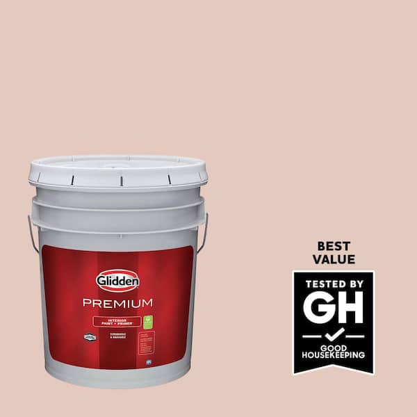 Glidden Premium 5 gal. PPG1068-3 Sultan Sand Flat Interior Latex Paint