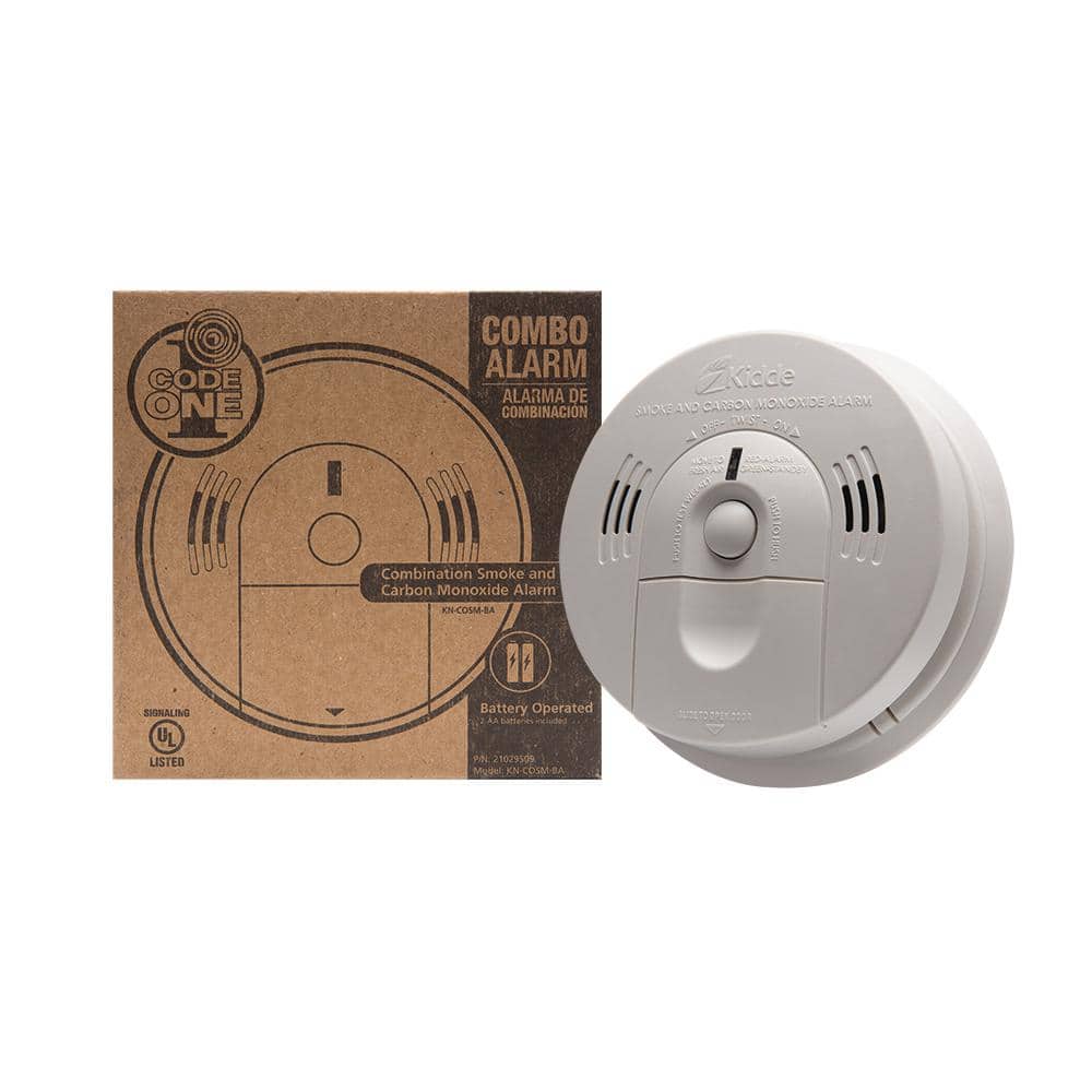 Kidde Smoke Alarm CO Detector Combination Battery Operated Voice Alert 6-Pack 