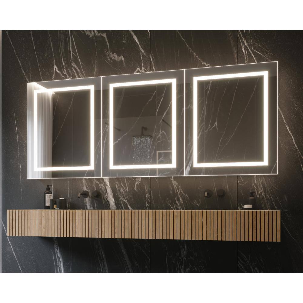 Harmony 72 in. W x 30 in. H Rectangular Gray Aluminum Wall Surface