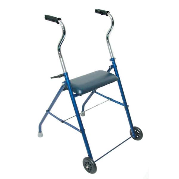 DMI Steel Walker with Wheels and Seat