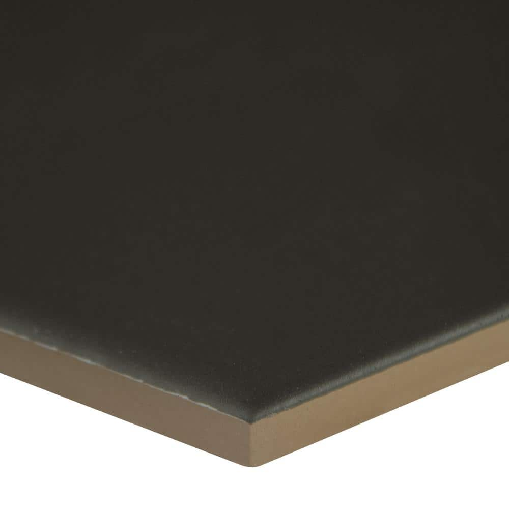 Buy Glassel Nero Hexagon 9 in. x 10 in. Matte Porcelain Stone Look ...