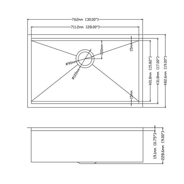 Sink for kitchen topzero Hypnos hp860.500.15 (possibility of installation  by either side; drains on the wing; complemented by a sink) - AliExpress