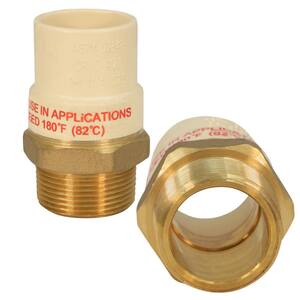1-1/2 in. MIP x 1-1/2 in. Lead Free Brass CPVC Adapter Pipe Fitting (5-Pack)