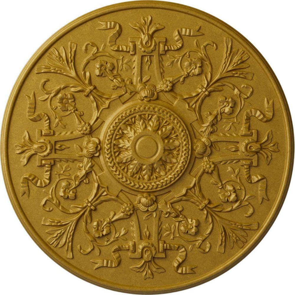 33 in. x 1-3/4 in. Versailles Urethane Ceiling (Fits Canopies up to 3-1/4 in.), Pharaohs Gold price history on PriceWatchPro