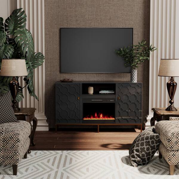 Mitchellville tv stand with fireplace discount