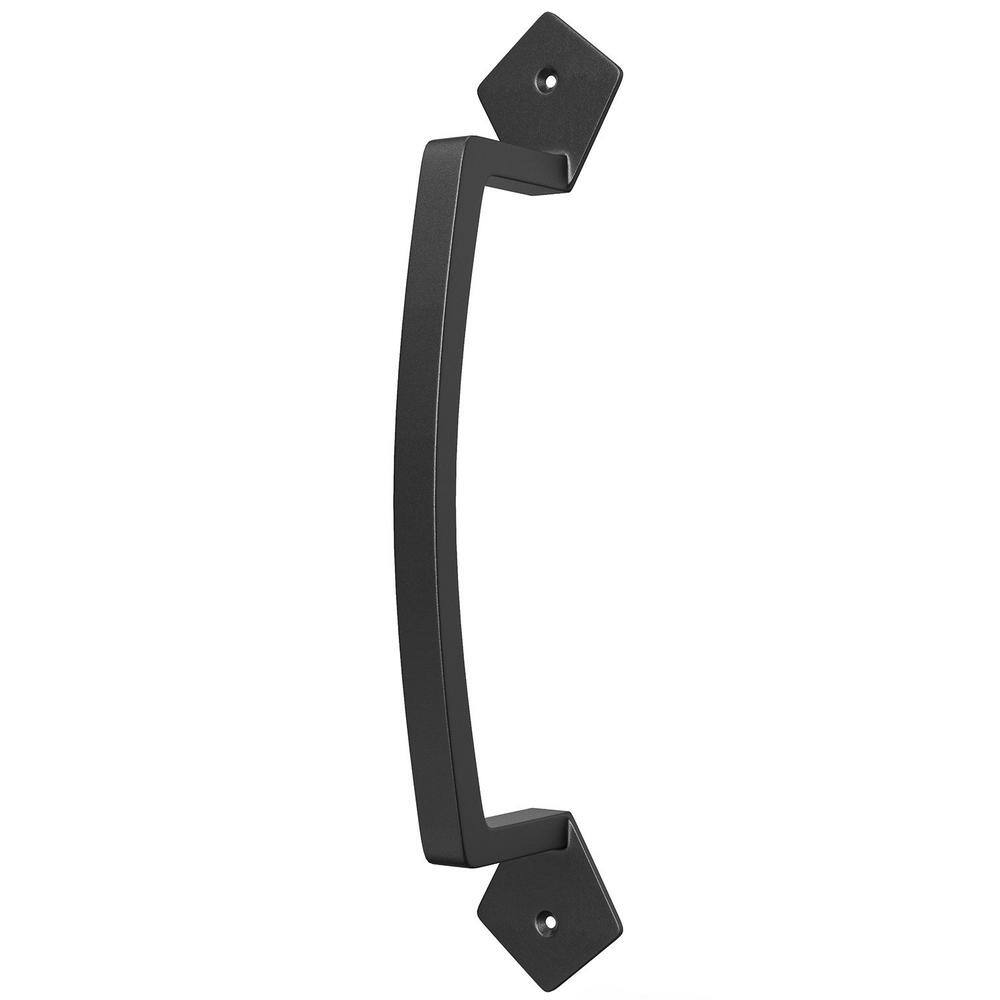 9-1/16 in. L Black Coated Sliding Barn Door Pull Handle Set Rustic Metal Fence Handle Pull and Flush Hardware Set price history on PriceWatchPro