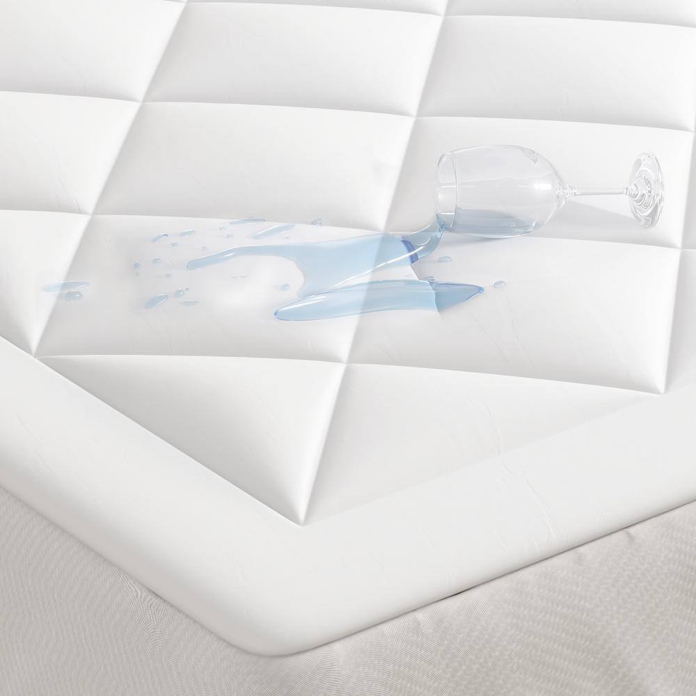Full Size White Waterproof Quilted Sofa Bed Mattress Pad