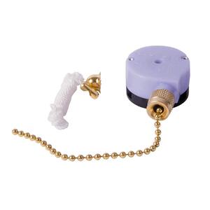 6 Amp 125-Volt AC SPDT Variable Speed and 2-Circuit Pull-Chain Switch (Case of 5)