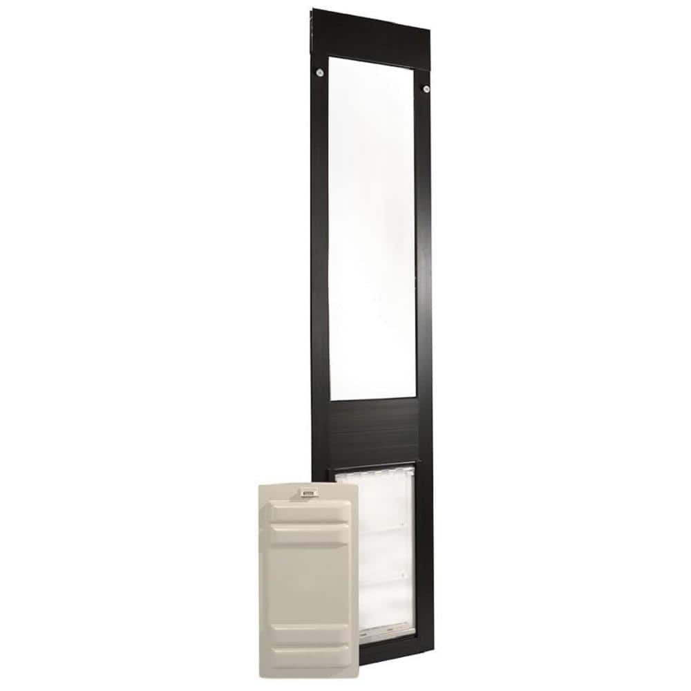 Endura Flap 6 in. x 11 in. Thermo Panel 3e Fits Patio Door 74.75 in. x 77.75 in. Tall in Bronze Frame